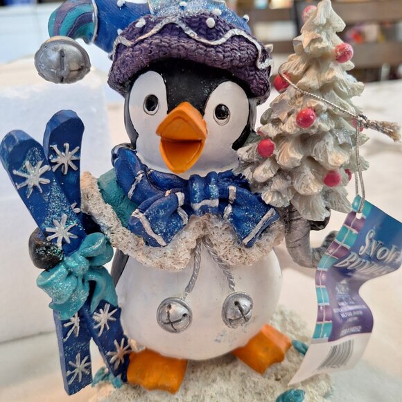 Snow Bundles Ski Penguin Stocking Holder Heavy Two Piece Christmas Winter Sports - Picture 5 of 10